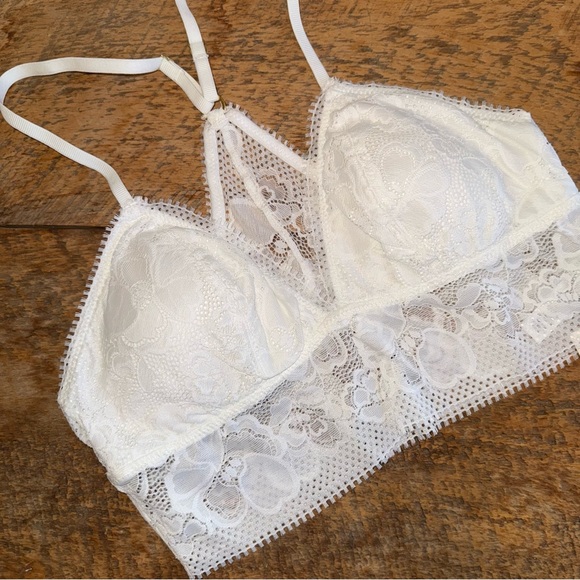 NWT Aerie Paradise Lace Padded Racerback Bralette - Picture 5 of 11